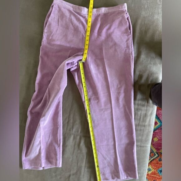 Alfred Dunner lavender lilac pull on pants sz 16 P  s pockets elasticized waist - Picture 10 of 13